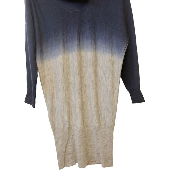 BCBG MAXAZARIA 100% Merino Wool Ombre Slimming Sz XS Tunic Sweater - Picture 6 of 9